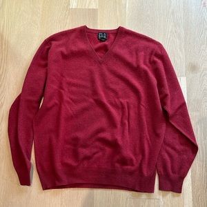 Joseph a bank men’s red cashmere sweater